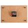 Carty clock is wall-mounted, interior "mountain lake", silent, 30 x 20 cm