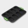 Silicone form for baking with perforation "buns", 34.5 × 23 × 2.5 cm, 8 cells (9.5 × 6.3 × 2.4 cm), color gray color