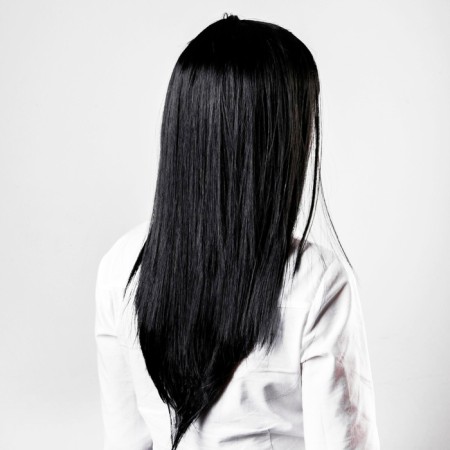Carnival wig "Beauty", head cover 56-58 cm, black color-1