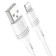 Cable Borofone BX43, Lightning - USB, 2.4 A, 1 m, PVC braid, white