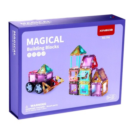 Magnetic designer "Magic Magnet", 55 parts-4