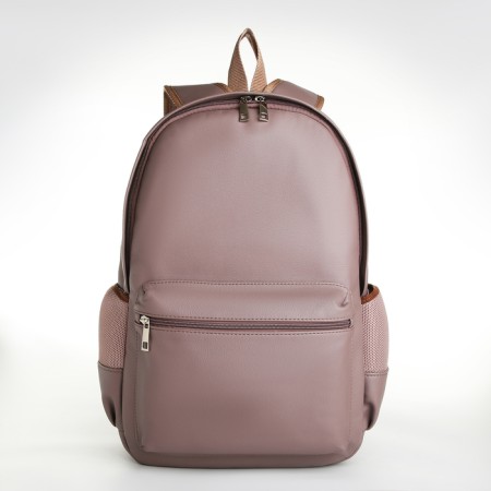 Women's backpack of artificial leather on the zipper Textura, color gray color-3