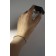 Bracelet "ice" 1 row, the color is blue-green in silver, 7 cm