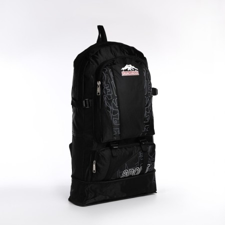 A backpack with a lightning with an increase, 55l, 5 external pockets, black color-3