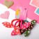 Hair elastic band "Funny ears" (set 4 pcs) bow, mix