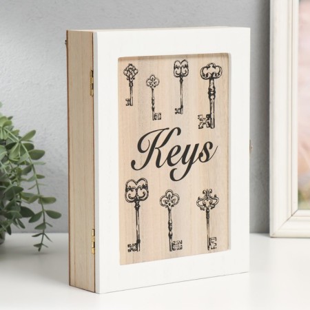 Keywood tree 6 hooks "Keys" 26x20.3x5.5 cm-2