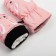 Winter nursery mittens minku, light pink color, size 16 (18 cm)