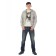 Hoods male, size 48, color gray-melange