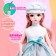 Fashionable hinge doll "Mira" in a dress