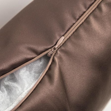 Pillow Decorative Ethel, 40*40 cm, col. chocolate, blackout, 100% p/e-1