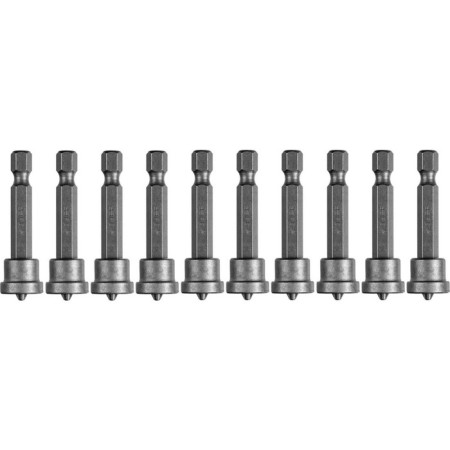 Bitter bison 26002-2-50-10, with a limiter, shank E 1/4 ″, CRV, PH2 x 50 mm, 10 pcs.
