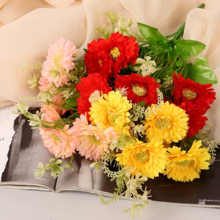 Bouquet "Chrysanthemum Zemble" 6 flowers, d-6.5 cm h-26 cm, mix-2