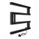 Electric towel Indigo Muza, 400x500 mm, timer, hidden installation, black
