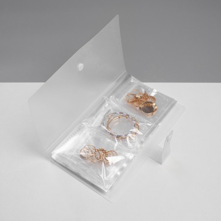 Organizer for jewelry "Book" 84 places, 25.5 × 21.5, transparent color-1