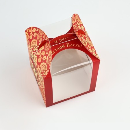 Folding box for the cake "Easter", 15 × 15 × 18 cm-1