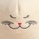 Bath cap "Kithechka", white felt