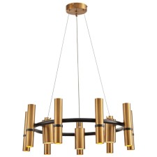 Suspended Indigo, 11030/12p Black. 12x40W, G9, 600x600x240/1030 mm, bronze color