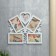 Photo frame plastic in 5 photos 10x15, 12x12 cm "Butterflies and monogram" white 34.5x37 cm