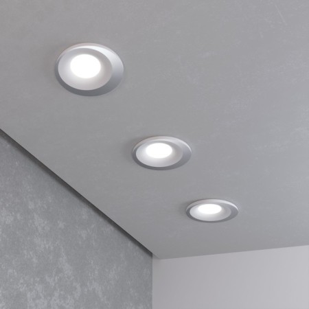 Interceptible Lamp Elektrostandard, Starfa, 101x101x25 mm, GU10, silver color, white-1