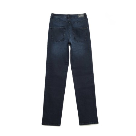 Women's jeans with a high landing CONTE Elegant Straight, size M, color Blue-Black-3