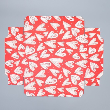 Gift folding box, packaging, "heart", 30 x 20 x 9 cm-4