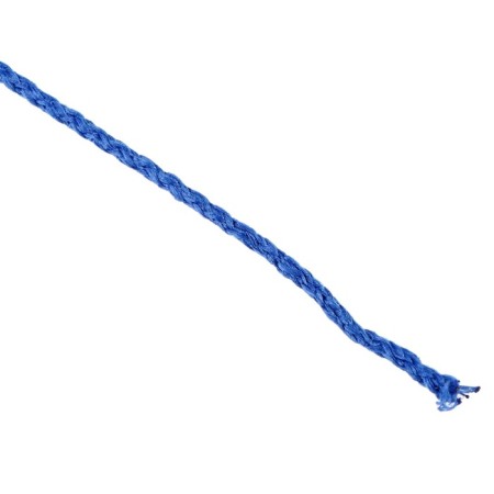 Knitting cord "Classic" without a core 100% polyester width 4mm 100m (cornflower)-1