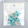 Decor for creativity Textile "Flower with a pearl. Heavenly" set 10 pcs 2.5 cm