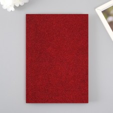 Foamiran glitter 2 mm, 20x30 cm, dark red