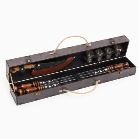 Set with skewers Gift "Bear" in the case-5