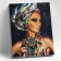 Picture on the numbers "African Fashion", 40 × 50 cm, 20 colors
