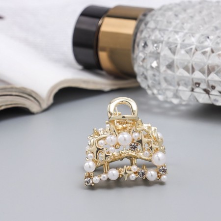 Hair crab "Samantha Galant" arc, 3 cm, gold-3