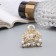 Hair crab "Samantha Galant" arc, 3 cm, gold