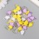 Decor for creativity "Leaves. Yellow, foller, white and transparent" NR 20 g 2.2x1.4x0.4 cm