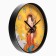 Wall clock "Girl with sunflower", D-30 cm, smooth move