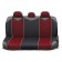 AutoProfi Carbon CRB-802 RD, Polyester for carbon, 9 objects, red color red.