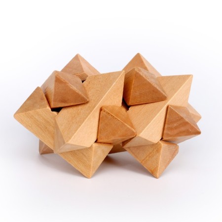 Puzzle wooden games of the mind "Double star"-2