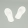 Disposable slippers economy white, closed cape