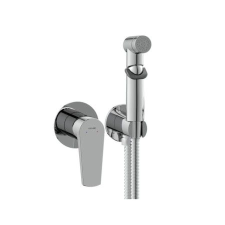 Hygienic shower mixer cersanit moduo, built -in, single -rod, chromium-1