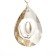 Bra "butterfly" E27 40W gold 15x17x31 cm