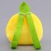 New Year's Baby backpack "Fairytale snake", plush, yellow color, for the New Year