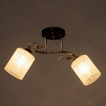Chandelier 1188/2 E27 40W gold-black 48x15x24 cm-2