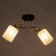 Chandelier 1188/2 E27 40W gold-black 48x15x24 cm