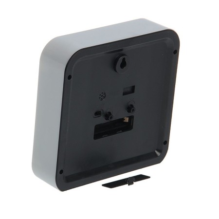 Clock - desktop an alarm clock, with a suspension, a discrete move, d -12.5 cm, 15 x 15 cm, aa-5