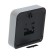 Clock - desktop an alarm clock, with a suspension, a discrete move, d -12.5 cm, 15 x 15 cm, aa