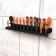 Holder for screwdrivers of various sizes, for 22 items, wall, black