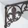 Souvenir cast iron corner "Lilia Heraldry" 23x3x17 cm