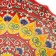 Largan Rishtan ceramics "Flowers", 41 cm, red, corrugated