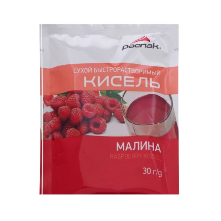 Kisel dry, rapidly soluble "raspberries", 30 g