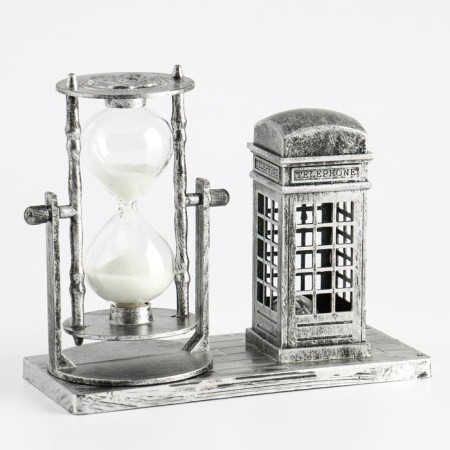 Sanding clock "Red booth", souvenir, with backlight, 15.5 x 6.5 x 12.5 cm-5