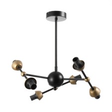 The base for the chandelier loft 6x60W E14 is black